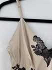 Josie Natori Lillian Silk Camisole Women s Large Ivory And Black Naomi Campbell