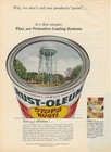 Rustoleum Protective Coating System Paint Can Water Tower Vintage 1968 Print Ad 