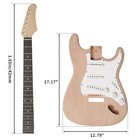 Diy 6string St Style Electric Guitar Kits And Mahogany Body maple Neck Standard