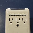 Monster Just Power It Up 3 Outlets 2-2 1 Usb Ports Wall Tap Surge Protector