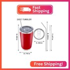 Cwrieb 20oz Insulted Tumblers Stainless Steel Cup Tumbler Bulk With Push Lid  An