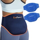 2 In 1 Hot Cold Gel Ice Pack Therapy Soft Wrap For Belly Waist Back Pain Relief