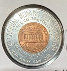 1961-d Encased Lincoln Cent Uncirculated-good Luck-sept  9 1961 Newark Coin Club