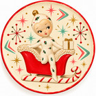 Sleigh Vintage Holt Howard Inspired 1950s Christmas Plate Pixieware 50s Pixie 50