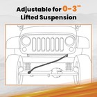  0-3  Adjustable Track Bar For Ram 2500 3500 2003-2013  With Anti-rust Coating 