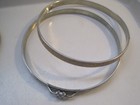 Lot Of 4 Vintage Embroidery Hoops Cork Lined Metal 3 Spring Tension 1 Adjustable
