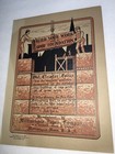 Mittineague Mass Motivational  Poster Original Unique Sign Graphic Art 1900 Rare