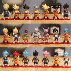 21pcs Mini Dragon Ball Z Figures Super Saiyan Goku Vetega Gotenks Action Figures
