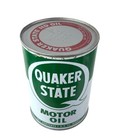 Quaker State Motor Oil 1 Quart Metal Can Sign Gas Station Garage Decor Usa