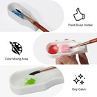Magicfour Silicone Paint Brush Rest Holder For Watercolor Oil 3 Pcs  White