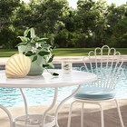 8  Ceramic Outdoor Planter Blue - Threshold Designed With Studio Mcgee