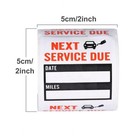 300 Pcs Oil Change Service Reminder Stickers Clear Static Cling Window Labels 2