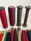 Spools Wood Bobbins Thread Wrapped  6 5  To 8  Primitive Quills Lot-20