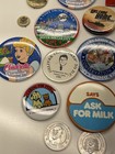 Vintage Lot Of 20   Pin-back Buttons And Coins Very Cool Collection