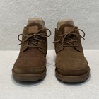 Aldo Eowerrap Chukka Ankle Boots Men s Us 10 Brown Suede Faux Fur Lined Lace Up