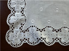 6 New Vintage 1980s White Cotton Eyelet Table Place Mats 19  X 13 