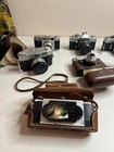 Big Mixed Lot Of  9 Vintage Cameras Pcs Canon Polaroid Ansco - Untested