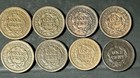 1845 - 1852 Braided Hair Large Cents  8  Coin Lot Nice Shape  L  k