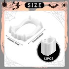 12 Pcs Fake Vampire Teeth Fangs Halloween Costume White