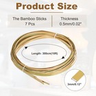 7 Roll Bamboo Strips For Weaving 0 12 x10ft Basket Weaving Supplies 0 5mm Green
