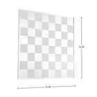 Acrylic Modern Chess Board Set Home Decor Table Top Game 12 Inch