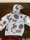 Marvel Spider-man Kids 4t Pullover Hoodie Fleece Graphic Print Embroidered