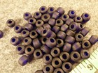 10 Sioux Cobalt Blue Padre Glass Trade Beads Good Patina   Color