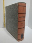 Vtg Letters Storage Box 1970s Desk Amburg File   Index Company