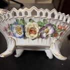 Antique Handpainted German Vonschierholz Decorative Basket bowl 1913-30 A Beauty