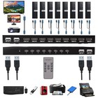Hdmi Kvm Switch  8 Port Usb Hdmi Switches  8 In 1 Out Kvm With Ir Remote
