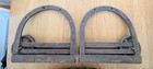 Antique Horseshoe Barn Door Rollers Cast Iron Maine Farm Vintage Pulleys