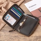 Polare Leather Travel Passport Wallet Rfid Blocking Document Organizer Case