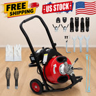 Electric Drain Cleaner Machine 100ft X 1 2 Inch Plumbing Snake Sewer Auger
