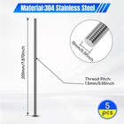 M10-1 5 X 200mm Fully Threaded Rod 304 Stainless Steel All Thread Stud 5 Pack
