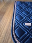 Horsegloss Navy rose Gold Saddle Pad New Full Dressage Discontinued Item 