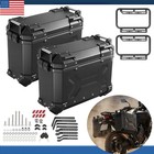 2pack 36l Hard Side Saddlebag Trunk Box Tour Motorcycle Panniers Storage Case