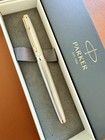 Parker Premier Chiselled Silver Gt Fountain Pen 14k Gold Nib France