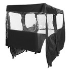 Full Cabin Cab Enclosure Soft Door For 2010-2014 Polaris Rzr-4 800 900 Black