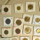 Mixed World Coin Lot In 2x2 Holders W  Loose Coins Bag  1933-1985