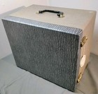 Vintage 60s Mid-century Modern Portable Carry Case W  Partitions        16x13x10