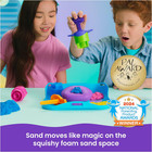   Squishmotion With 1lb Pink  Yellow   Blue Play Sand  Stamper   5 Tools  Storag
