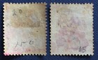Malaya Selangor 1885-91 Opt Straits Settlements Qv 2c Varieties Used  Sg 35b 42 
