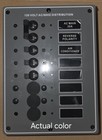 Ac Main Circuit Breaker Panel 6-position Metal Panel With Red Led Reverse Polari