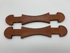 Antique Style Steamer Trunk Chest Leather Handle Pair - Louis Vuitton Style