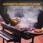 Master Cook 40inch Barrel Charcoal Grill outdoor Bbq Smoker Grill foldable Shelf