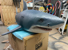 Large Great White Shark Life Size Statue Sea Animal Zoo Ocean Prop Display Decor