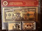 Set Of 3  1 Million Coa 24k Gold Banknote  1 Oz Bar  999 Fine Gold   Silver Coin