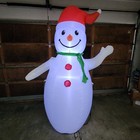 7 Ft Inflatable Christmas Snowman Led Lighted Indoor Outdoor Yard Decoration