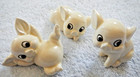 Vtg - Set Of 3 Miniature Pig   Piglets Figurines  2  - A 639 - Porcelain - Japan
