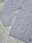 Bloomingdale s Cardigan Men s Large Sweater Merino Wool V Neck  Grey